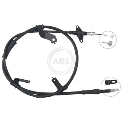 Devolución Gratuita Cable de accionamiento, freno de estacionamiento A.B.S. K17527